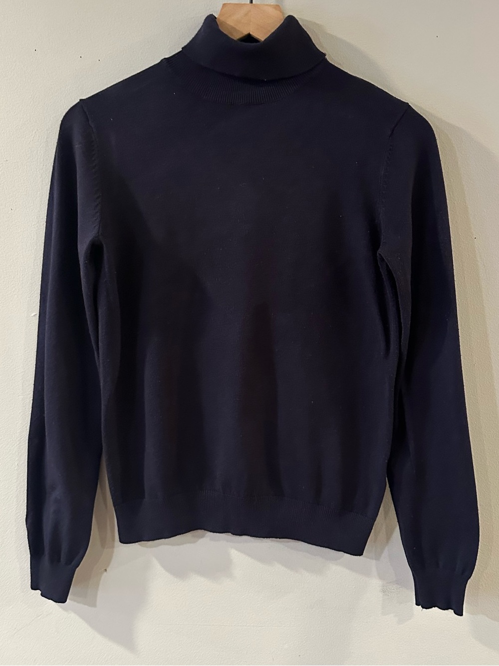 H&M Classic Navy Stretch Turtleneck Sweater